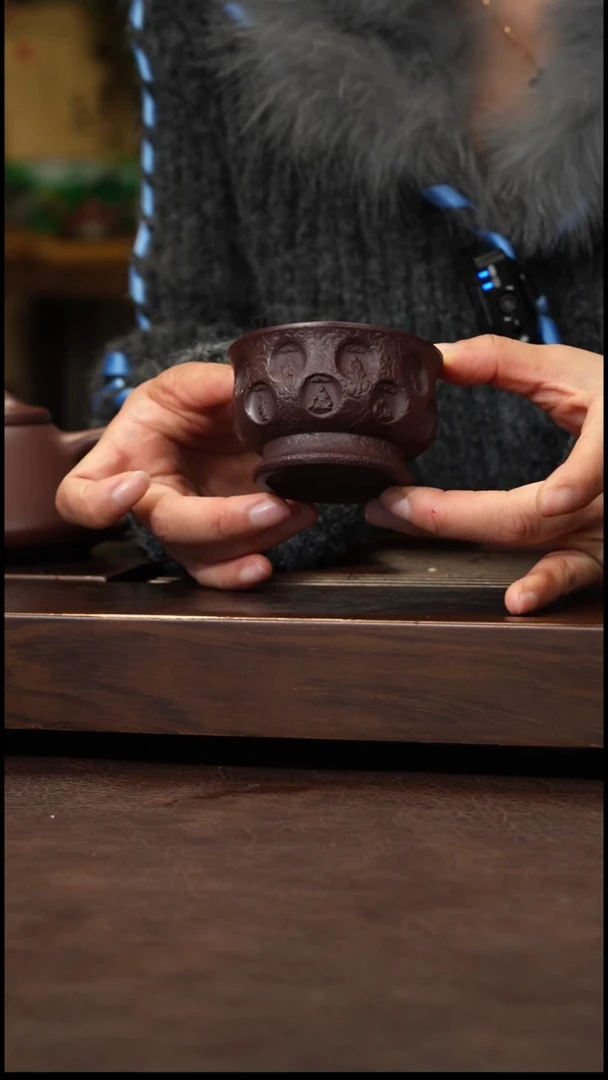 茶壶紫砂老紫泥 十八罗汉杯