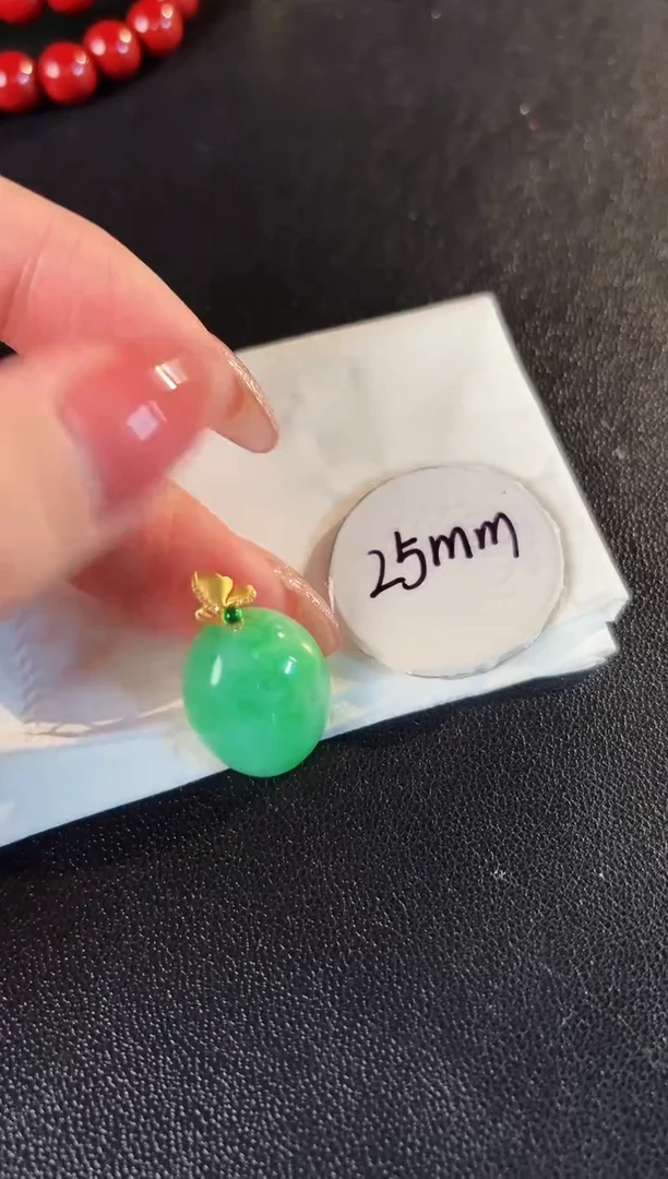 【闪购商品】翡翠颈饰18K金镶嵌缅料A货/支持复检/一件