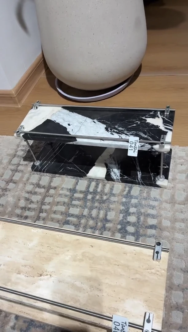 石材041大理石双层置物架