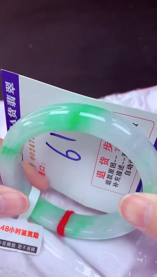 未镶嵌手镯翡翠61（48小时鉴赏期 ）