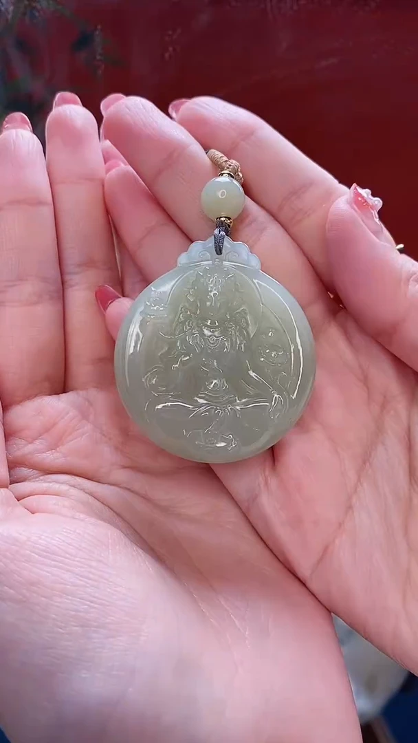 【闪购商品】和田玉挂件未镶嵌绿度母吊坠