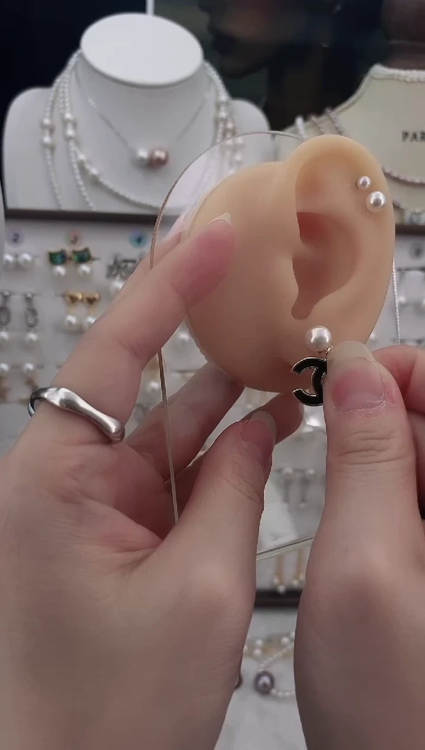 合金耳饰淡水珍珠42