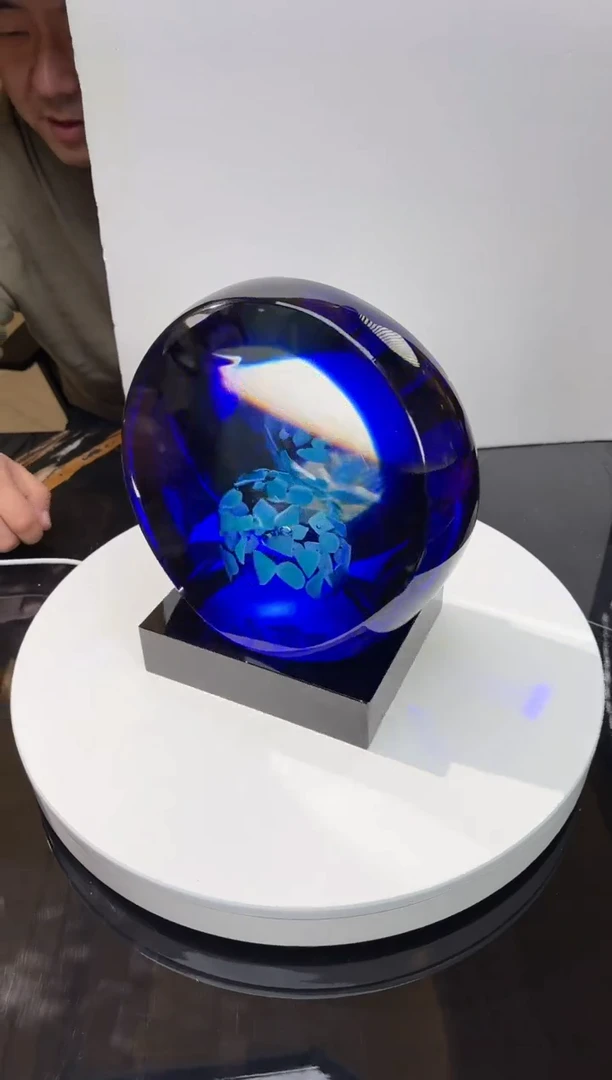 【闪购商品】茶宠AJ03216宝石蓝悬浮14*16