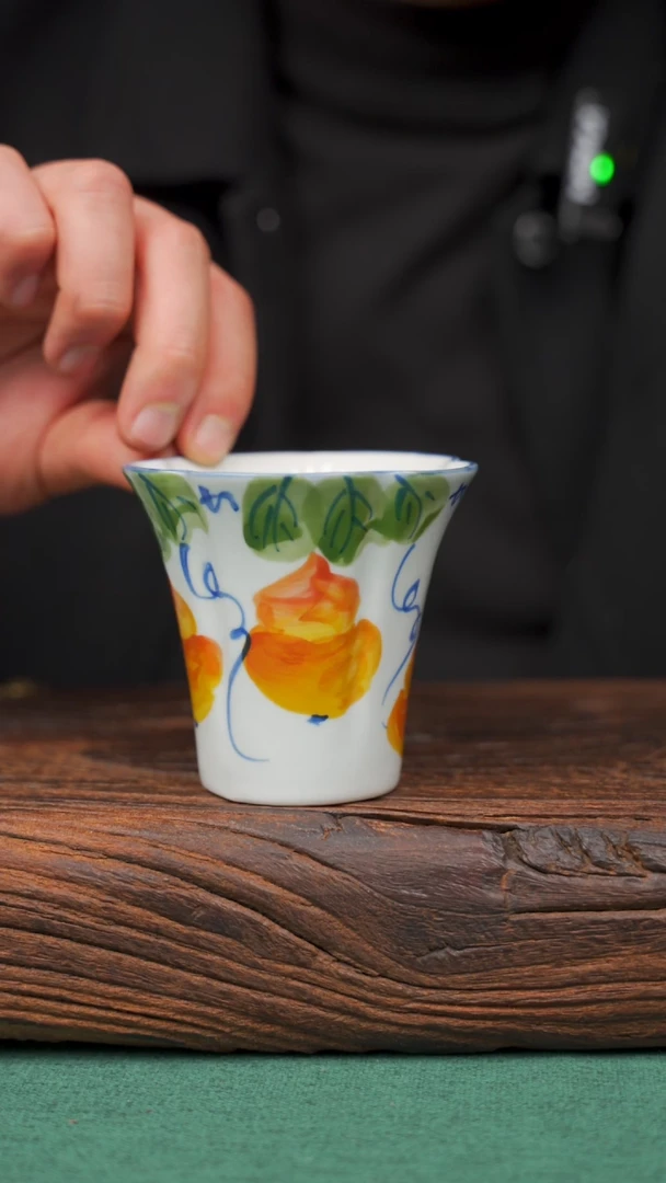 【闪购商品】瓷片27寻一缕瓷香杯釉下手工手绘瓷器