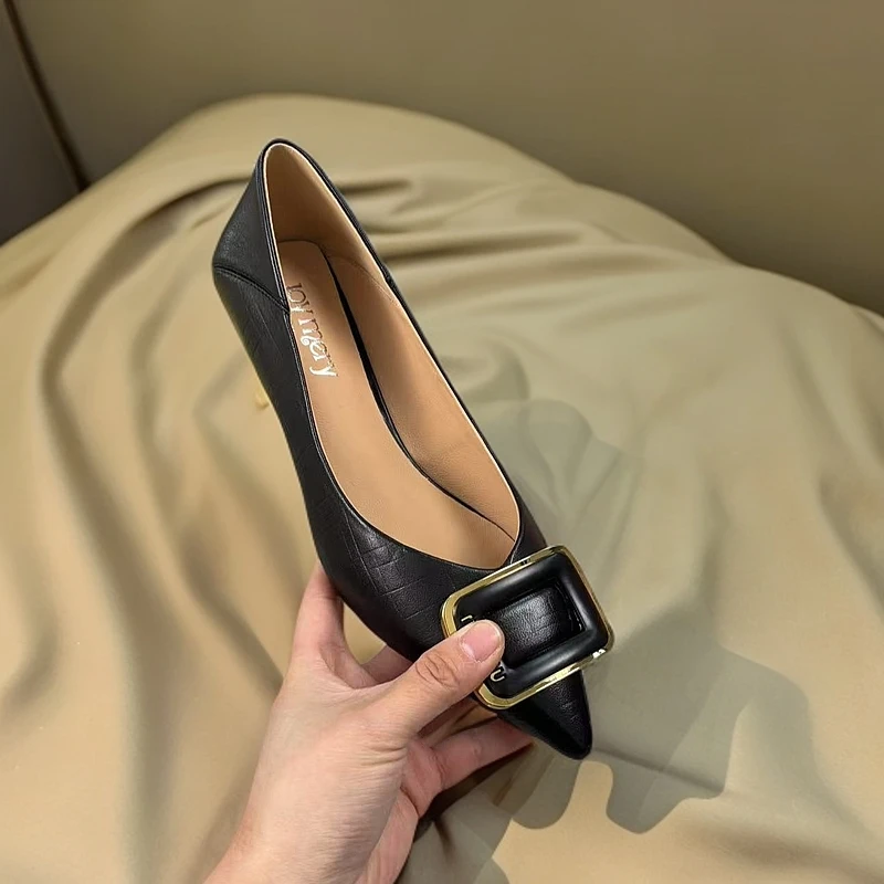 1947-B3-时尚百搭2025春季新款单鞋女式小皮鞋