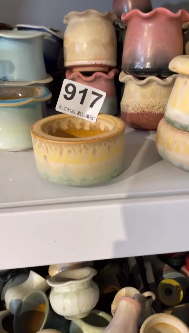 瓷片筱*917知木小芳花盆