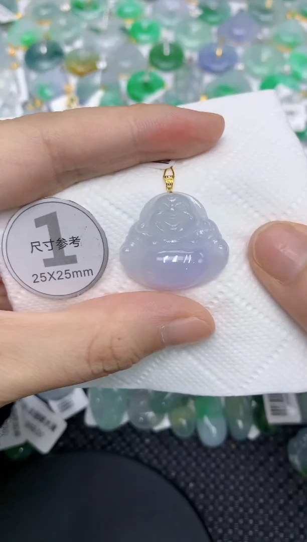 颈饰18K金镶嵌翡翠1111111