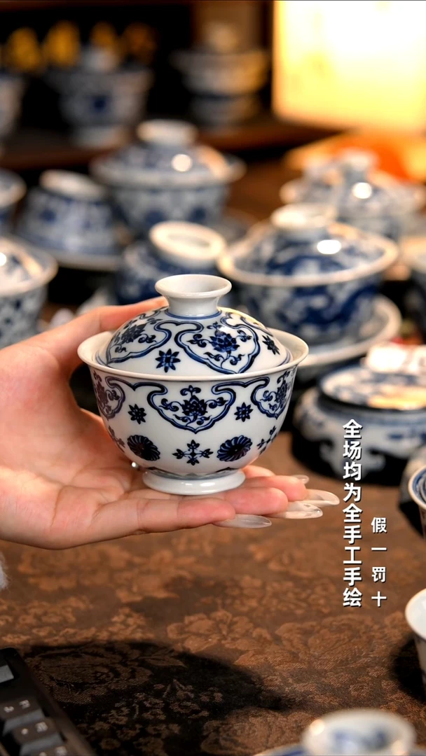 景德镇纯手工柴窑茶具