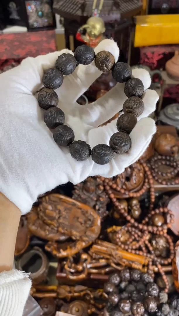 木中之王财神弥勒单圈手串