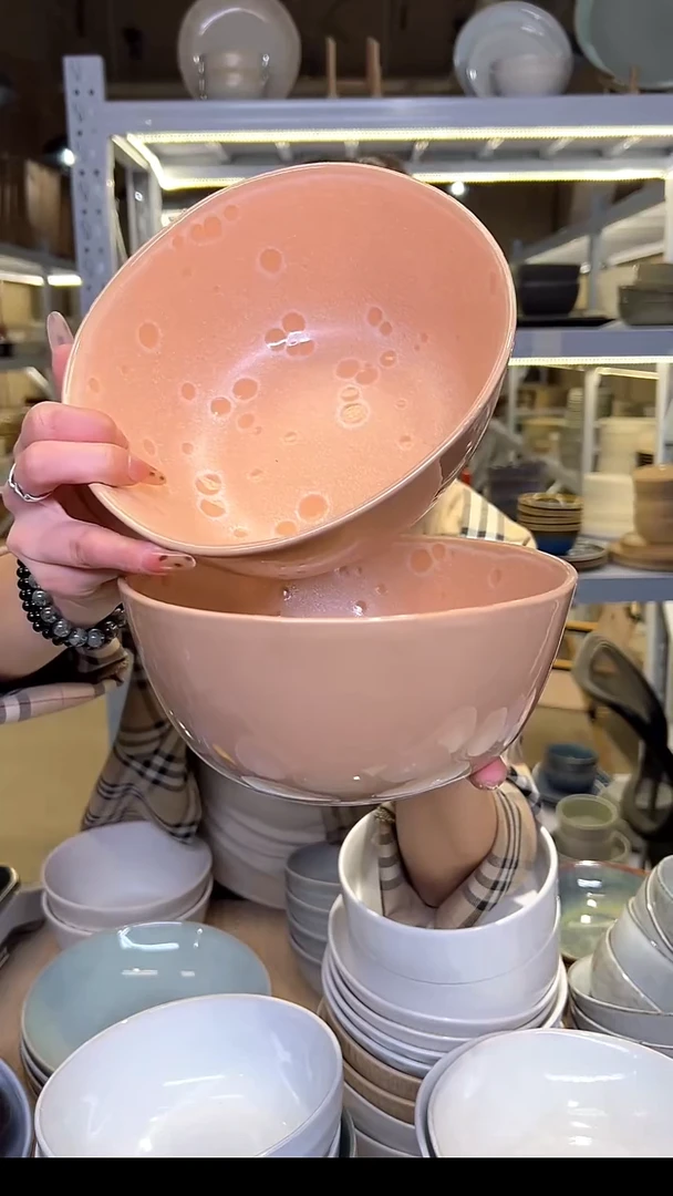 瓷210外贸尾货高温釉下彩陶瓷餐具默认微瑕