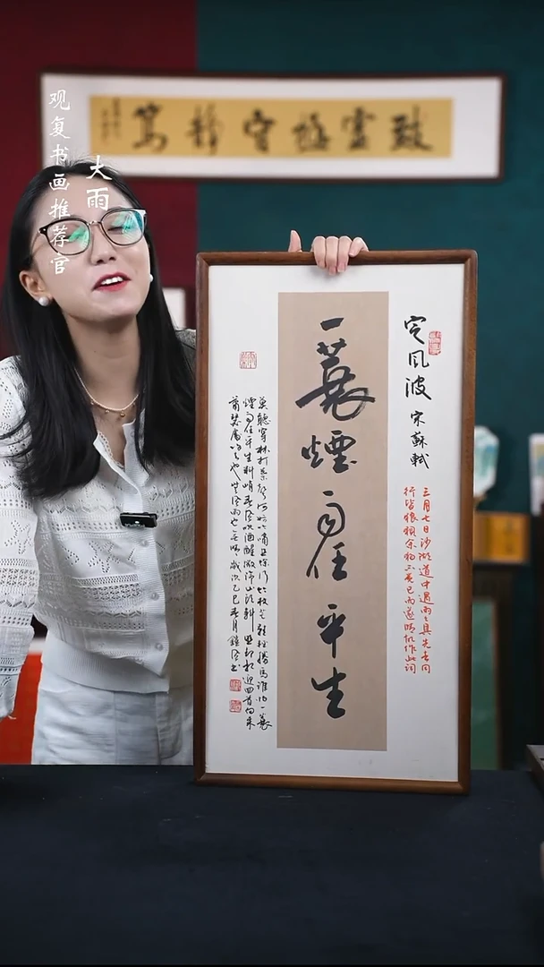 书法范铠风-一蓑烟雨-36*69书法