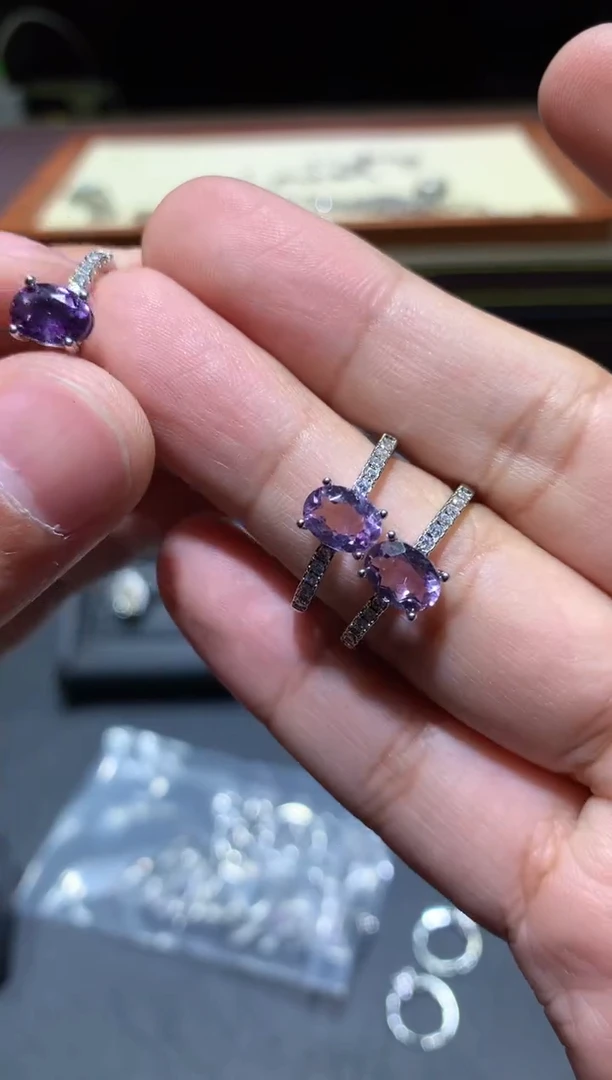 【闪购商品】紫晶戒指未镶嵌T112【多样性发其一】