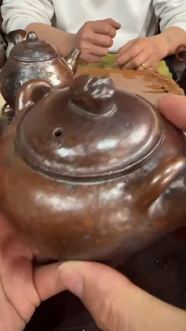 【闪购商品】紫砂全手工白菜提梁壶