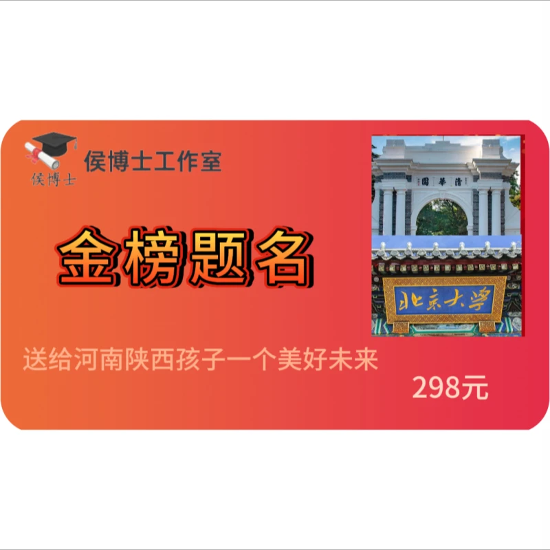 （河南、陕西）拍这个链接！侯博士大学明信片金榜题名贺卡