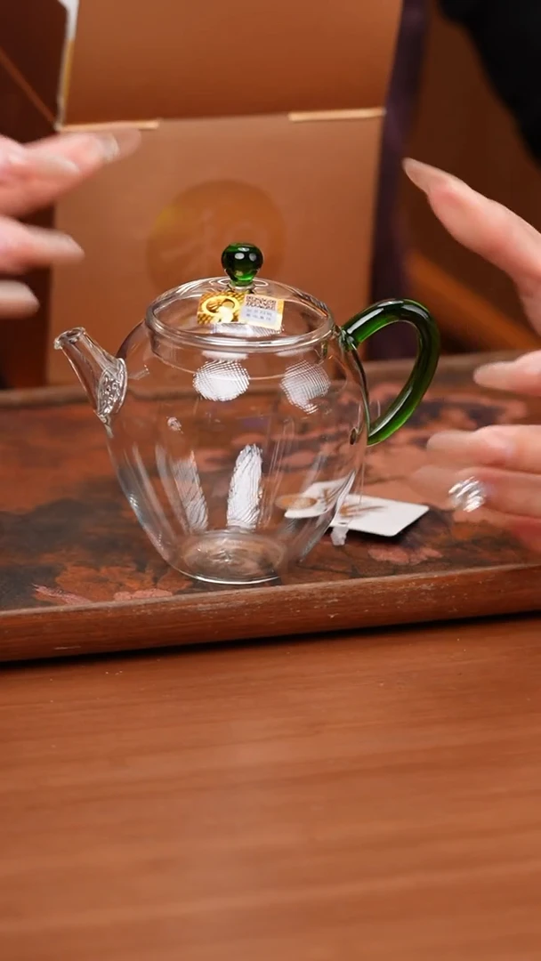 【闪购商品】禾器/晶彩文巧壶/湖绿色