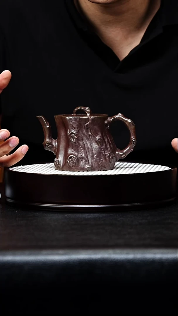 茶壶紫砂树桩手工紫砂壶