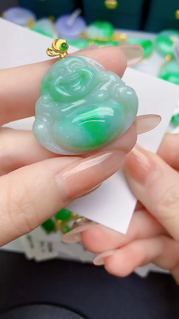 颈饰未镶嵌翡翠缅甸天然翡翠A货