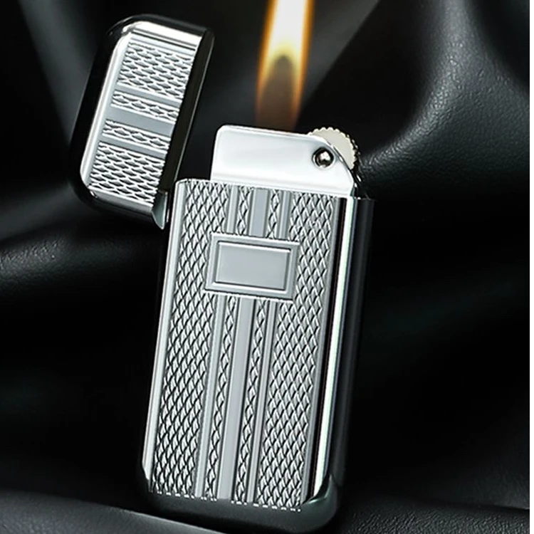 【迷你拇指机】国产海豚083花纹充气复古小巧 明珠翻盖 气体打火机