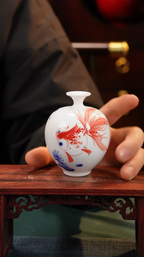 【闪购商品】摆件纯手工手绘高白泥瓷