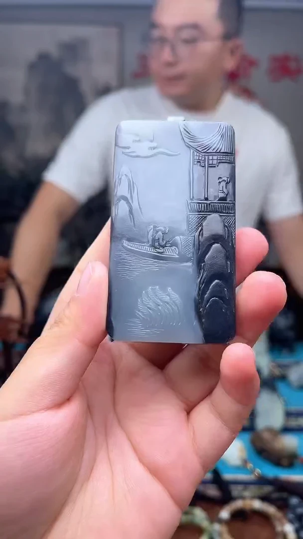 和田玉未镶嵌挂件1