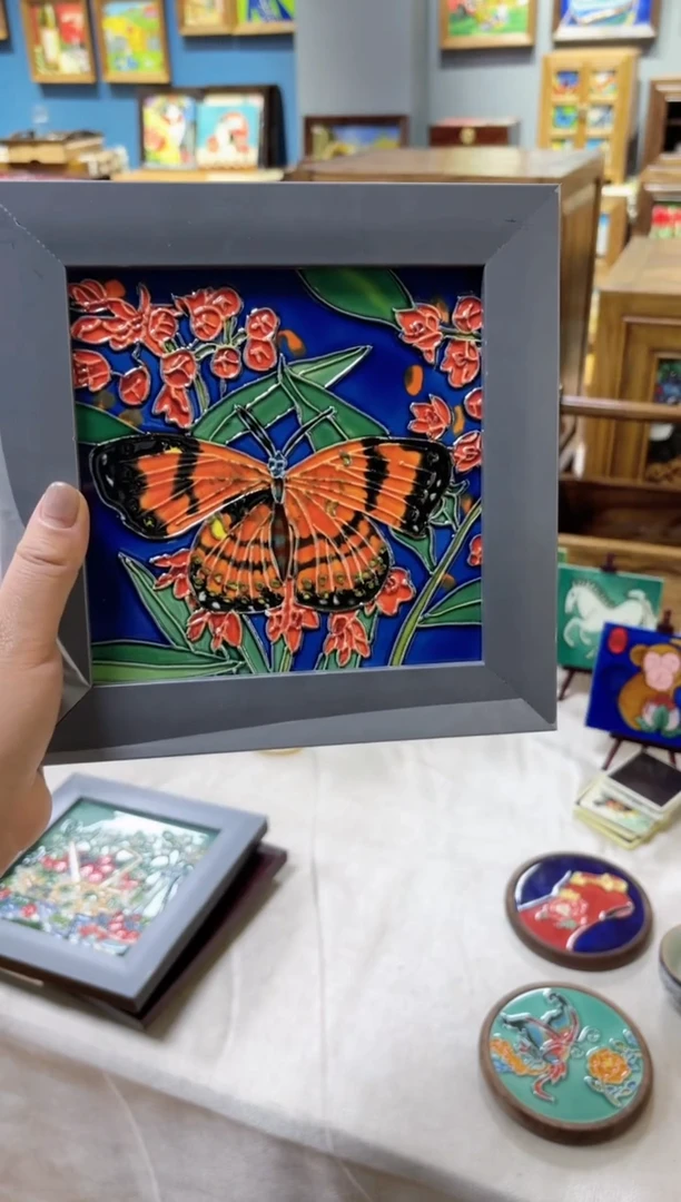 【闪购商品】瓷片20.20连画带框特价福利