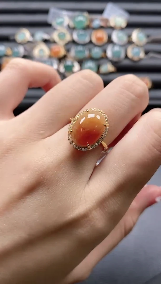 【闪购商品】翡翠戒指银S925镶嵌1111