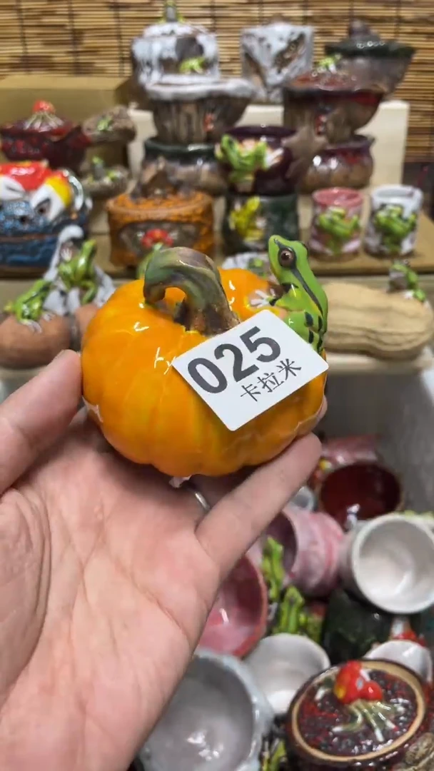 大*鱼025精美粗陶手工柴烧