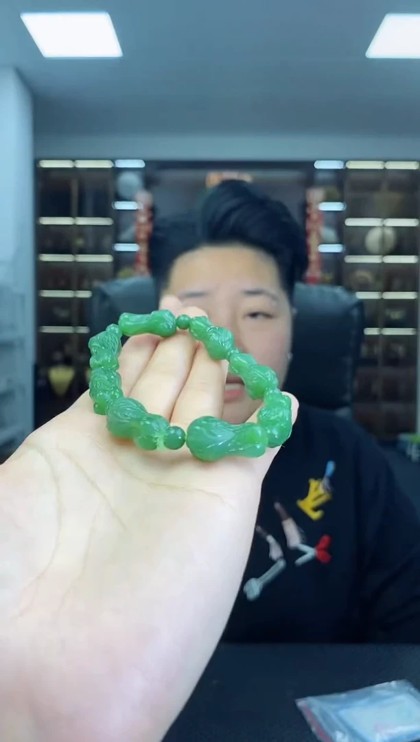 【闪购商品】和田玉手串未镶嵌白菜手串清货4
