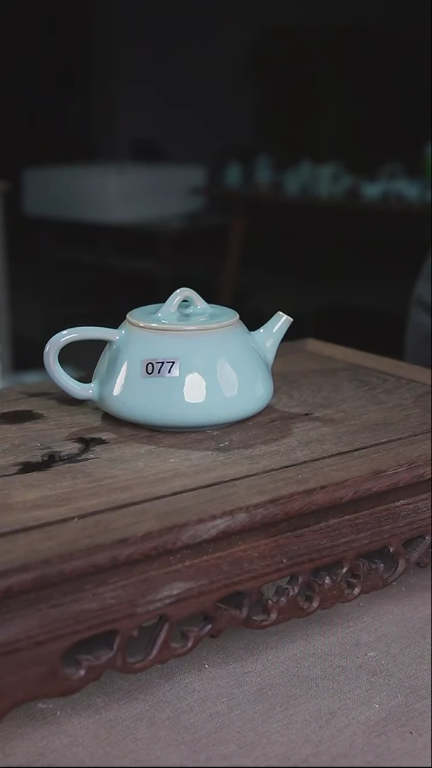 杯天青釉石瓢壶微微不完美