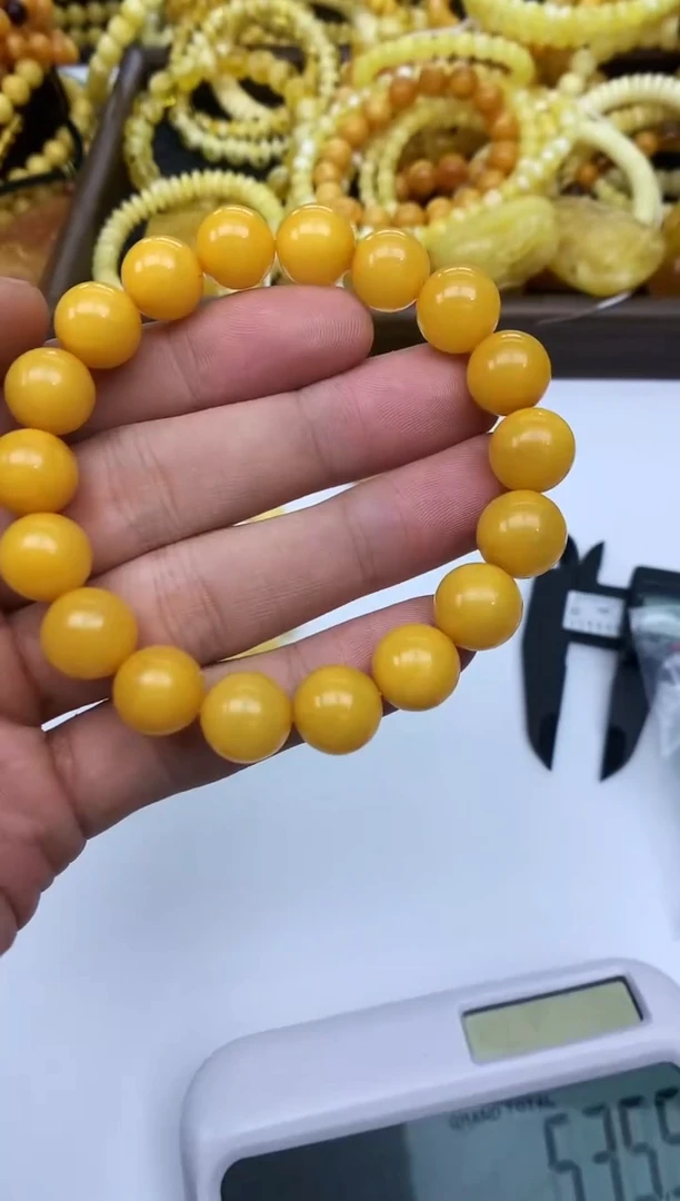 裸石琥珀未镶嵌手串
