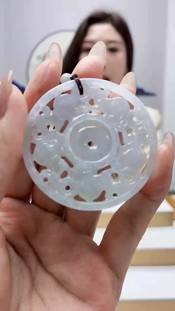 未镶嵌定制翡翠4829MM-毛货挂件34