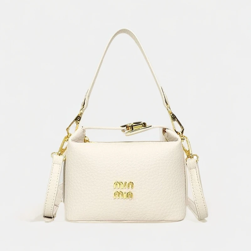 【Disen迪奢专属】轻奢时尚女士手提包斜挎包 6黑/白/杏 饭盒包