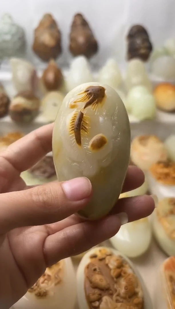 石材方解石棉纹正常不退换貔貅微瑕