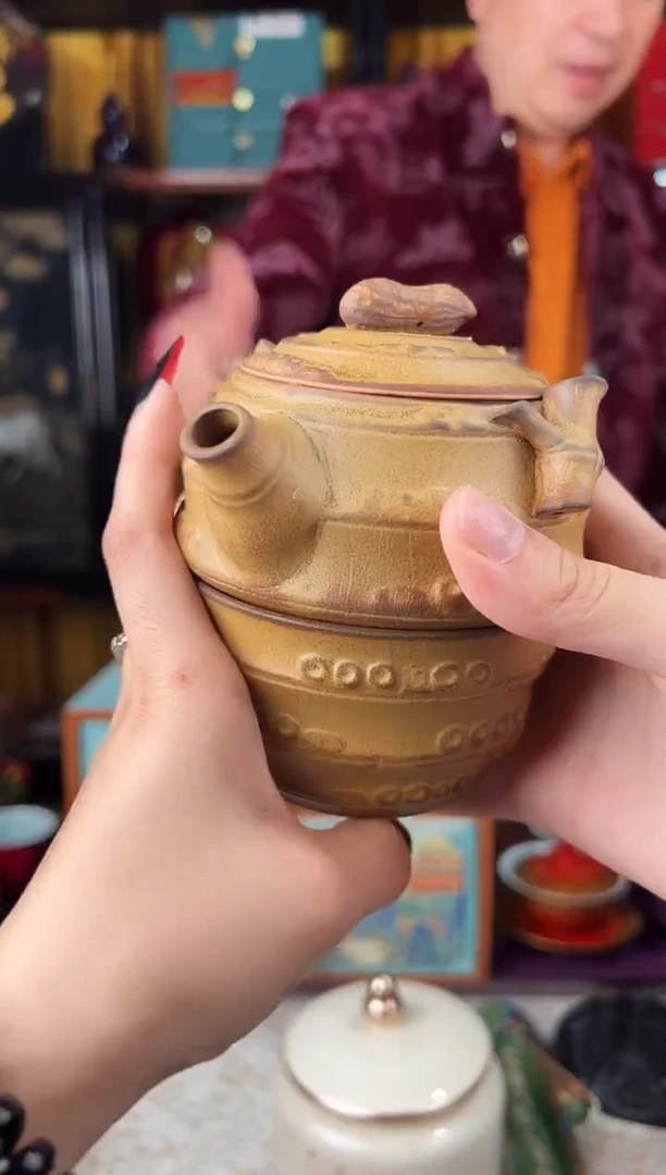 粗陶一壶三杯旅行套装-太古