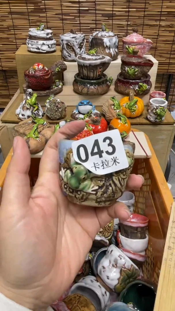 诡*043精美粗陶手工柴烧