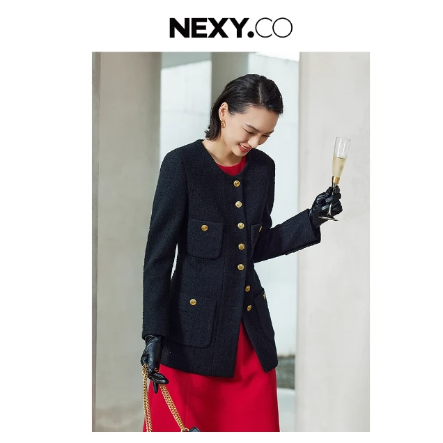 【丽公主专属】【美利奴细羊毛】NEXY.CO/奈蔻外套女XK00557W0