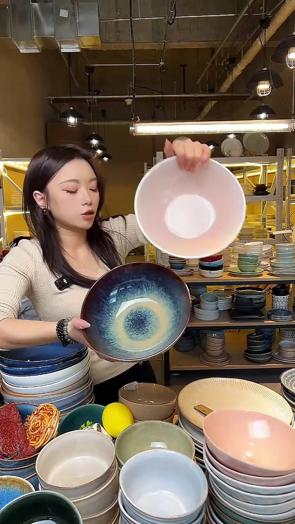 瓷95外贸尾货窑变釉下彩默认微瑕