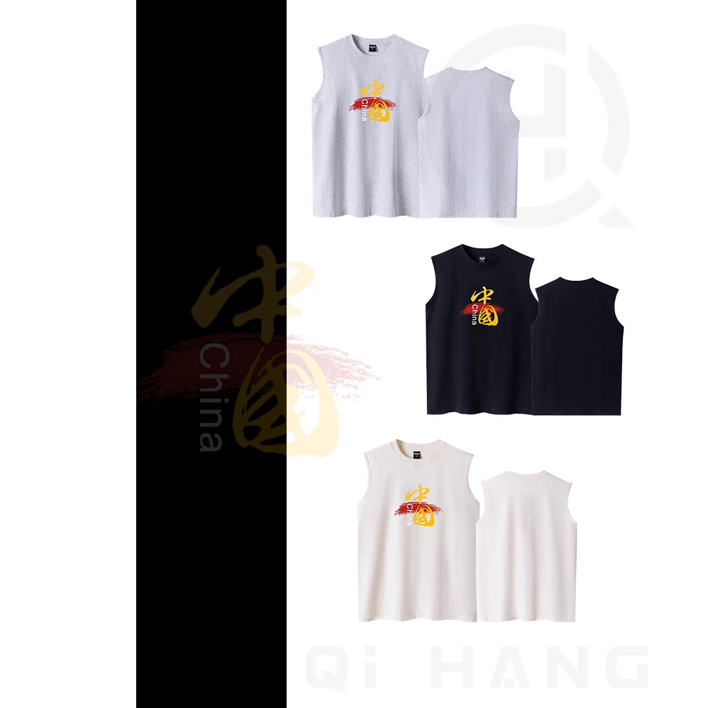 中国国足足球背心宽松训练队服夏凉T恤精梳棉潮流短袖男女情侣