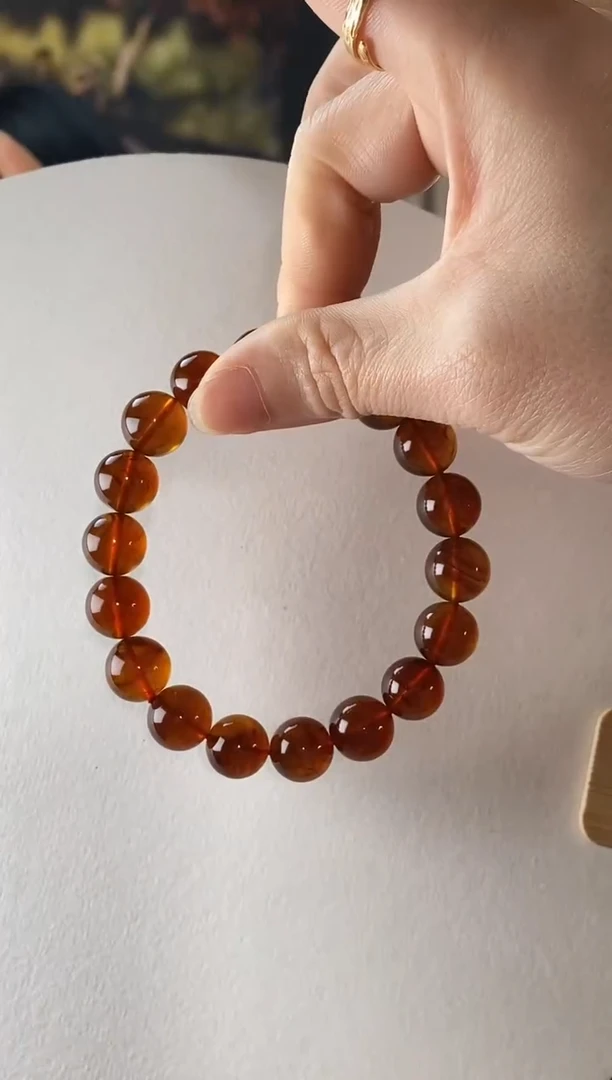 【闪购商品】琥珀颈饰未镶嵌灵草珀单圈10+