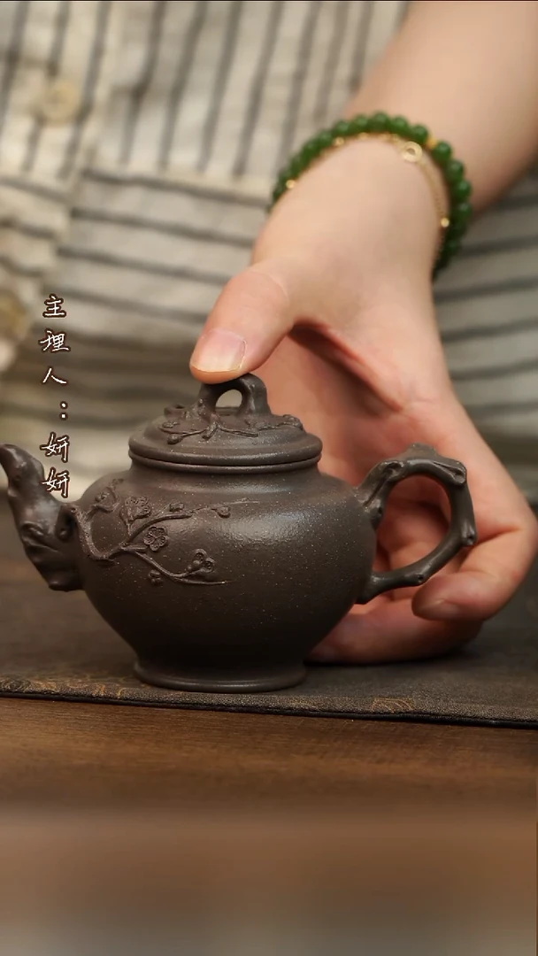 茶壶紫砂报春  豆碧