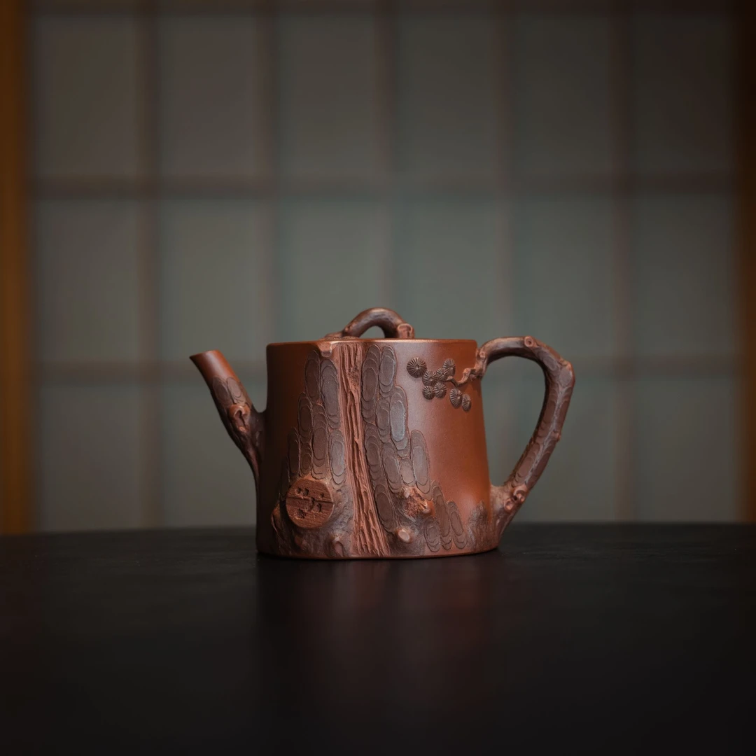 佘永锋 全手工 《松庄》壶 紫泥 250cc