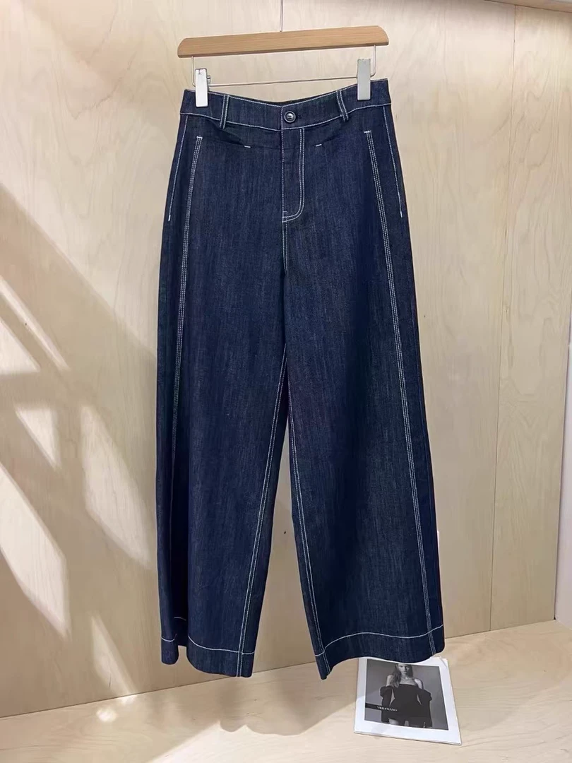 【58017】2025新款春秋直筒显高显瘦牛仔裤