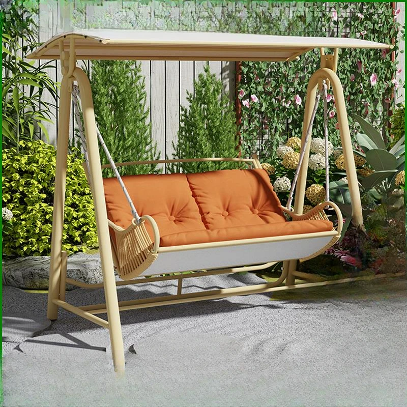 户外秋千吊椅家用摇篮椅阳台吊床庭院荡秋千摇椅室外双人椅子防雨