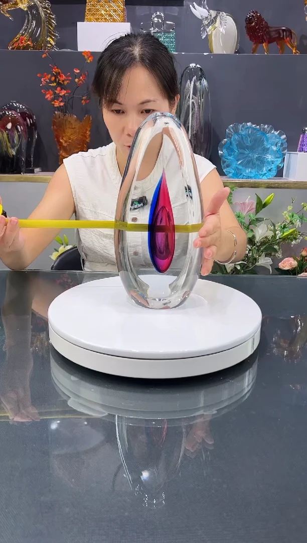 琉璃水晶琉璃摆件1个