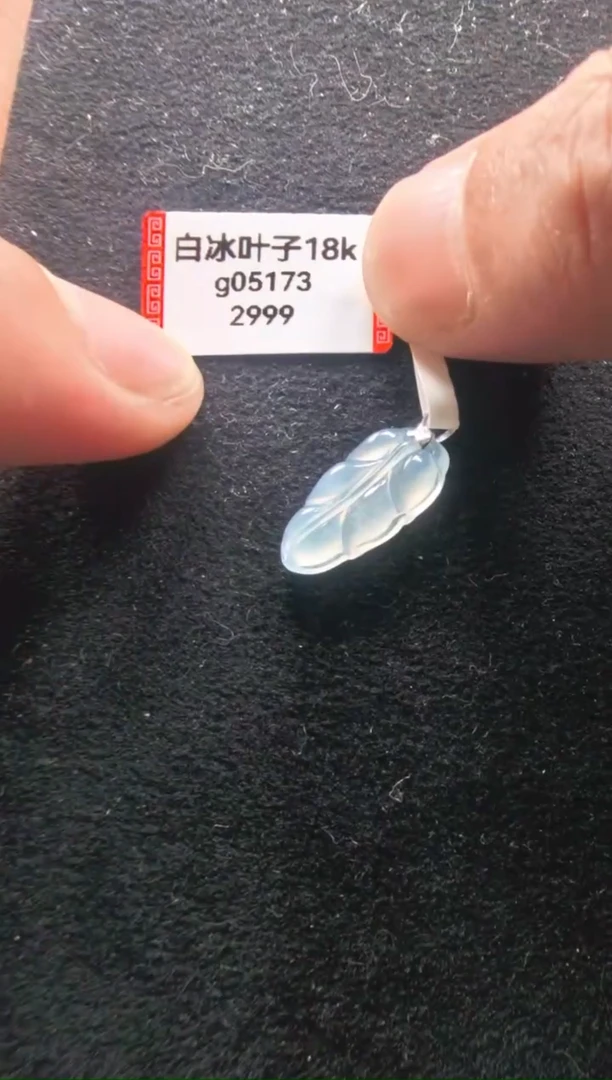 颈饰未镶嵌翡翠g05173-白冰叶子