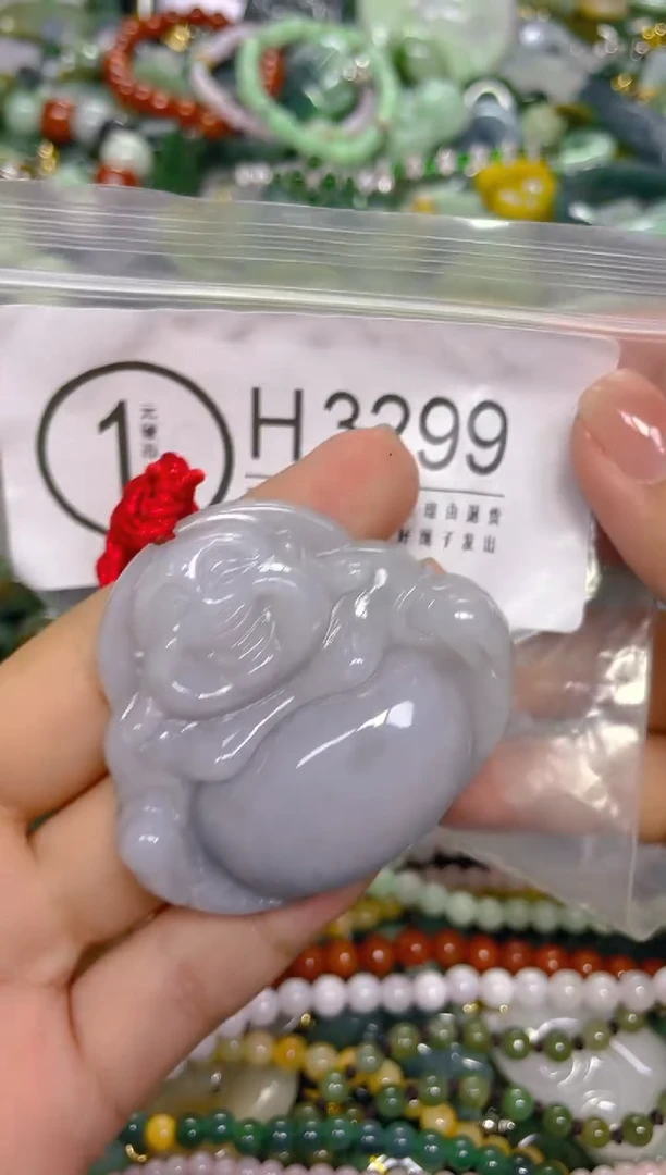 颈饰未镶嵌翡翠/ H /翡翠A货，一件也是批发价