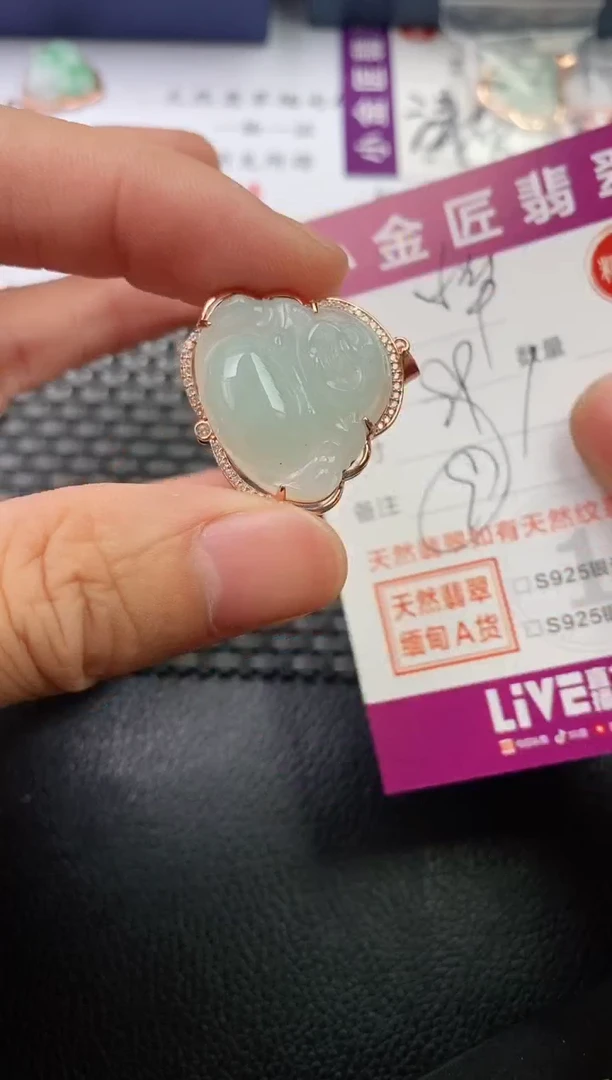 翡翠银S925镶嵌颈饰·