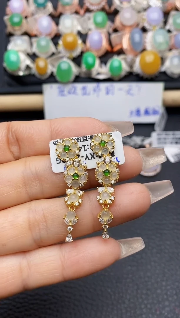 【闪购商品】翡翠戒指银S925镶嵌9737