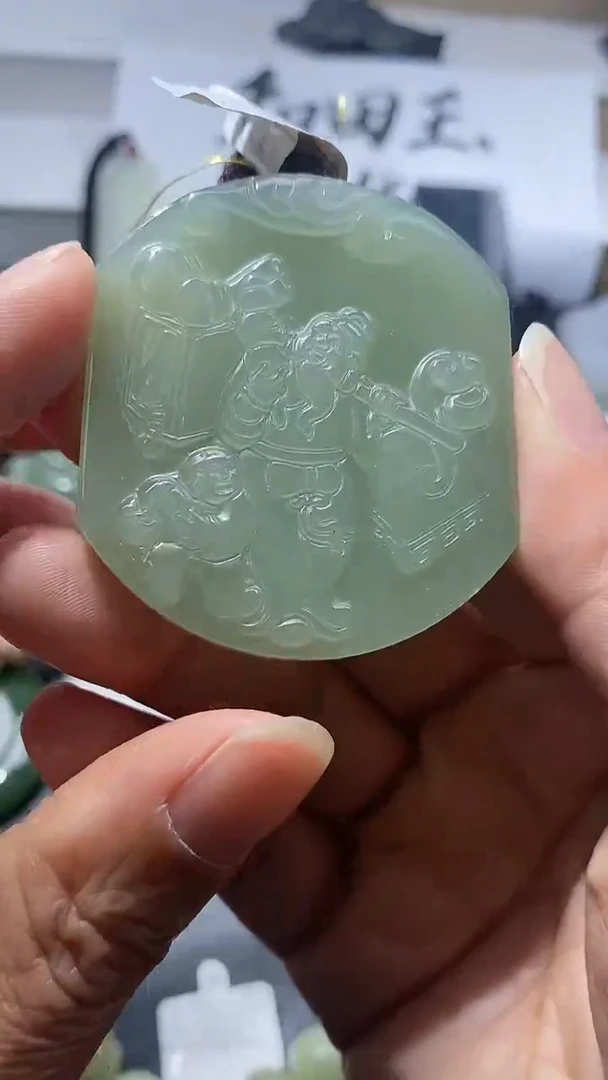 吊坠(不含链)未镶嵌和田玉1