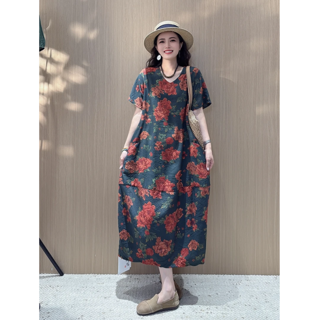 2617新款春夏时尚减龄气质显瘦连衣裙QZ